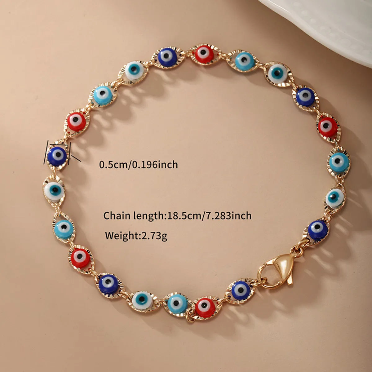 Funny Commute Eye 18k Gold Plated Alloy Wholesale Bracelets