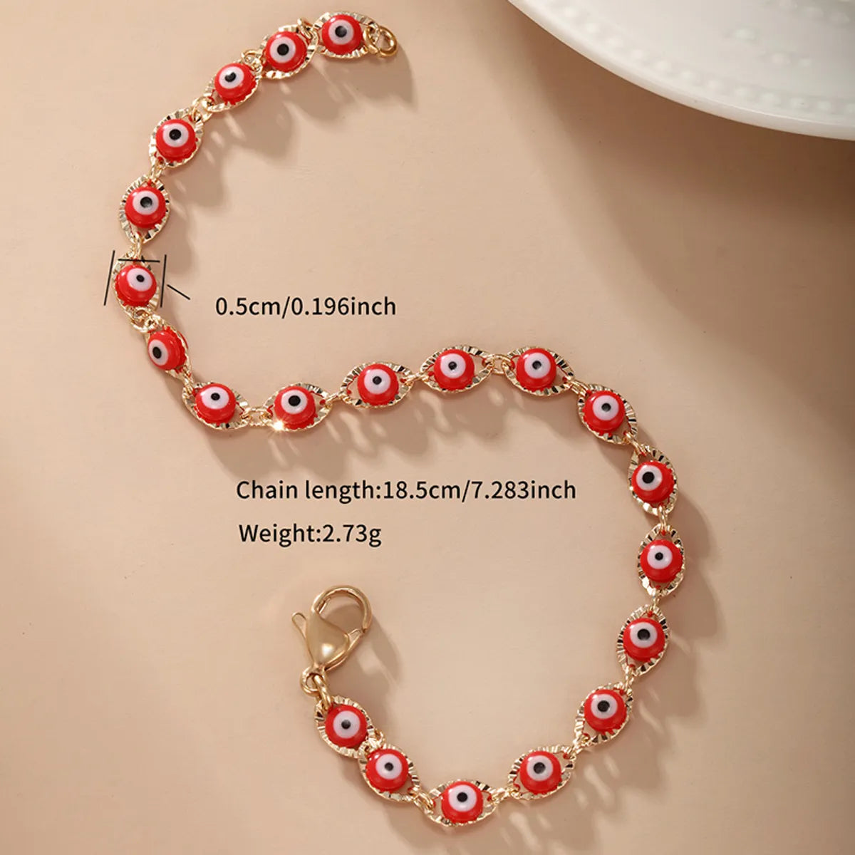 Funny Commute Eye 18k Gold Plated Alloy Wholesale Bracelets