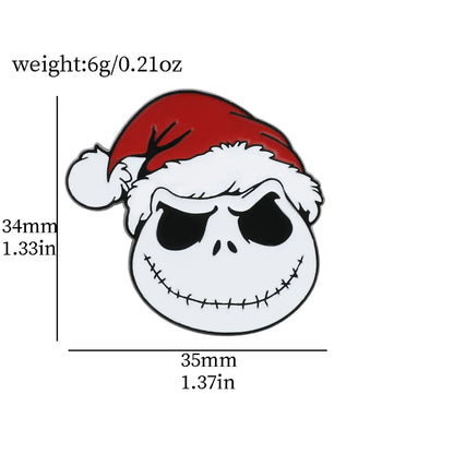 Funny Cool Style Cartoon Character Skull Alloy Plating Unisex Brooches