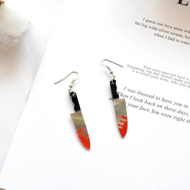 Funny Knife Arylic Earrings