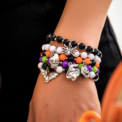 Funny Pumpkin Bat Ghost CCB Arylic Alloy Wholesale Bracelets