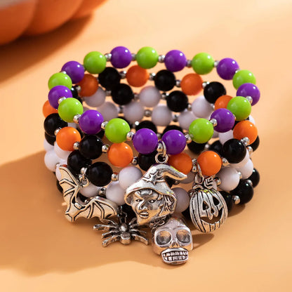 Funny Pumpkin Bat Ghost CCB Arylic Alloy Wholesale Bracelets