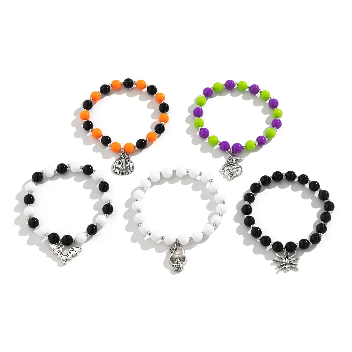 Funny Pumpkin Bat Ghost CCB Arylic Alloy Wholesale Bracelets