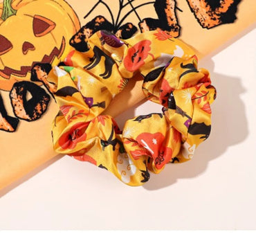 Funny Pumpkin Cloth Hair Tie