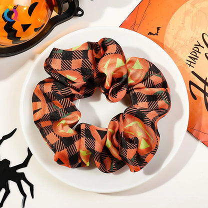 Funny Pumpkin Cloth Hair Tie