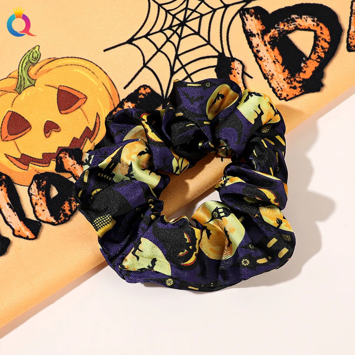 Funny Pumpkin Cloth Hair Tie