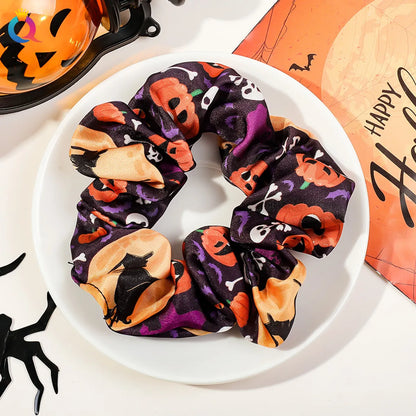 Funny Pumpkin Cloth Hair Tie