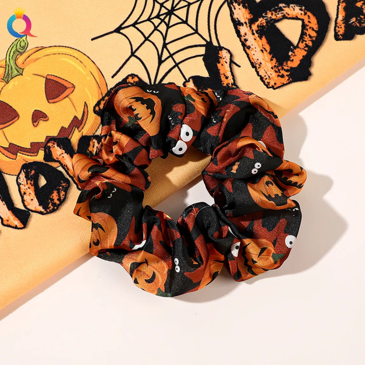 Funny Pumpkin Cloth Hair Tie