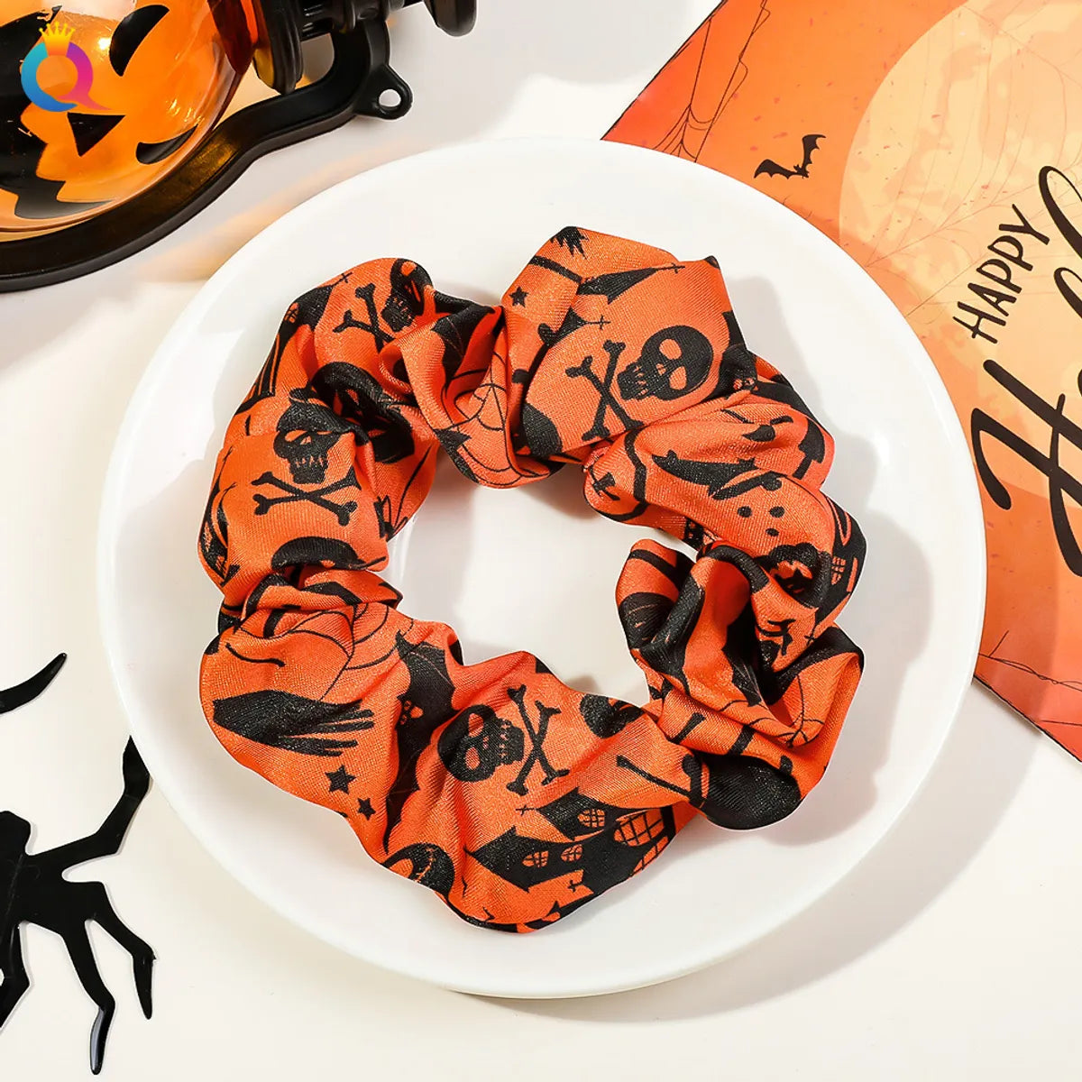 Funny Pumpkin Cloth Hair Tie