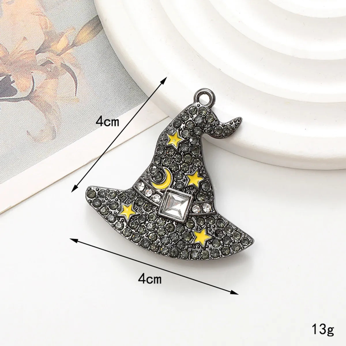 Funny Pumpkin Skull Alloy Plating Inlay Rhinestones Halloween Jewelry Accessories