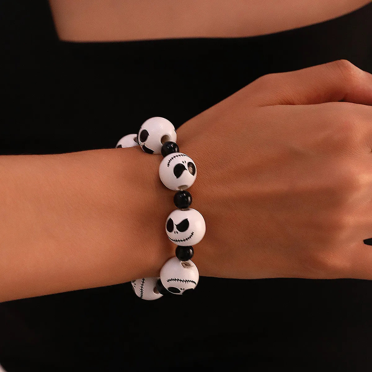 Funny Punk Halloween Pattern Plastic Wholesale Bracelets