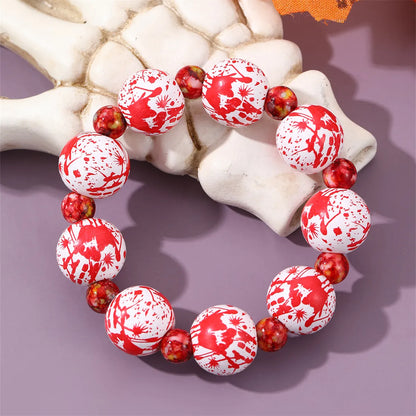 Funny Punk Halloween Pattern Plastic Wholesale Bracelets