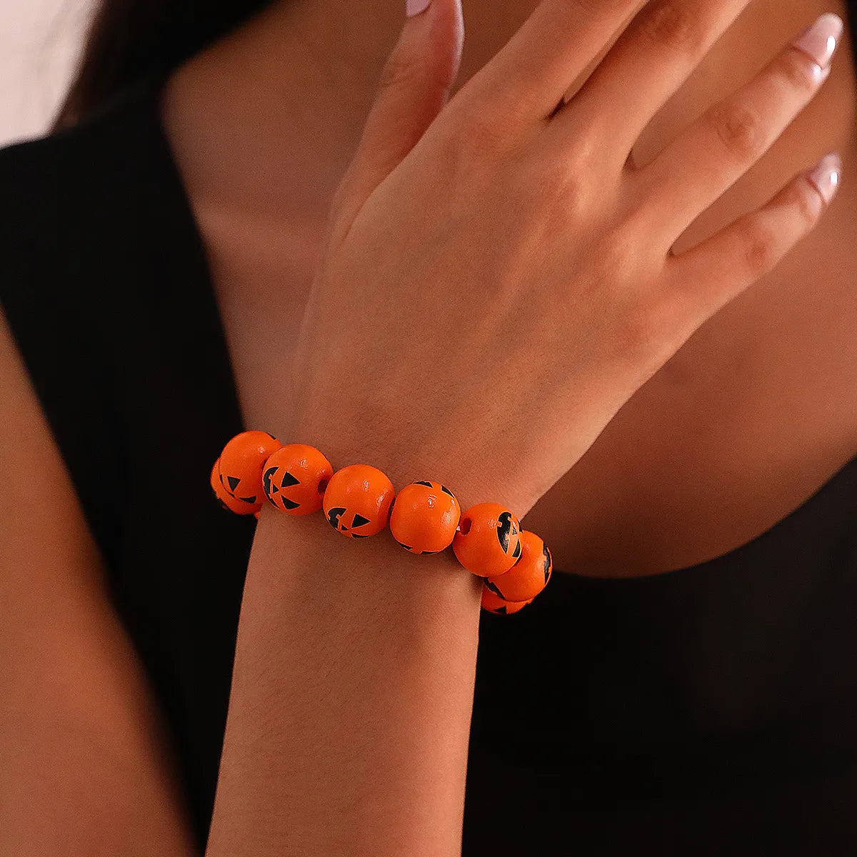 Funny Punk Halloween Pattern Plastic Wholesale Bracelets