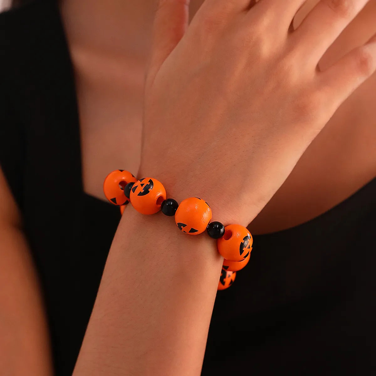 Funny Punk Halloween Pattern Plastic Wholesale Bracelets