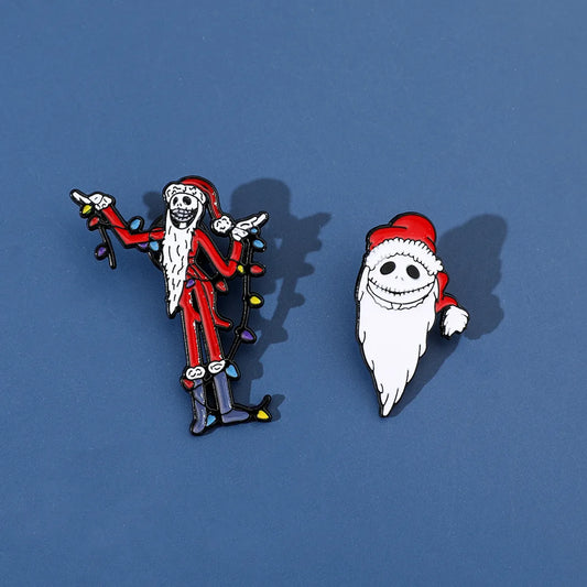 Funny Santa Claus Alloy Enamel Unisex Brooches