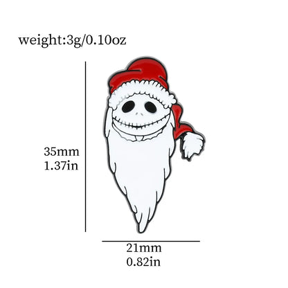 Funny Santa Claus Alloy Enamel Unisex Brooches