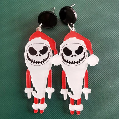 Funny Santa Claus Arylic Women's Drop Earrings 1 Pair