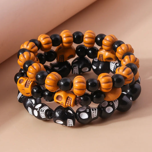 Funny Skull Beaded Wholesale Bracelets