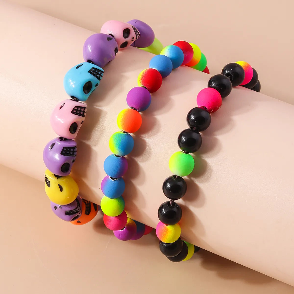 Funny Skull Beaded Wholesale Bracelets