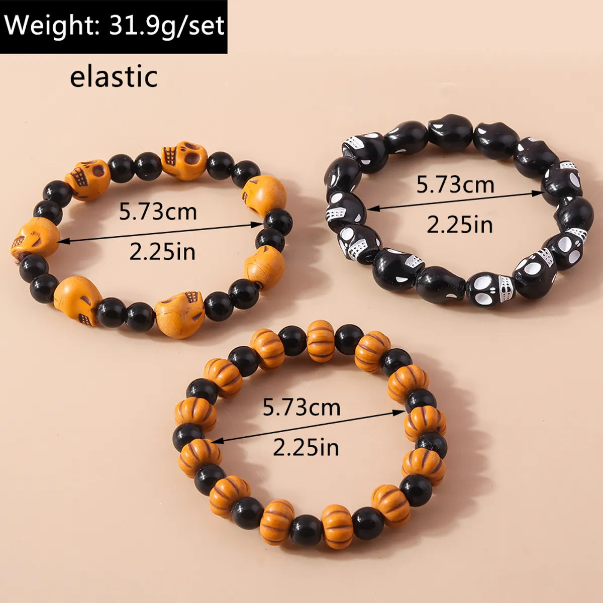 Funny Skull Beaded Wholesale Bracelets