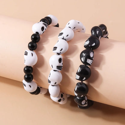 Funny Skull Beaded Wholesale Bracelets