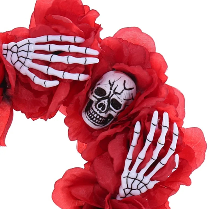 Funny Skull Cloth Patchwork Hair Band