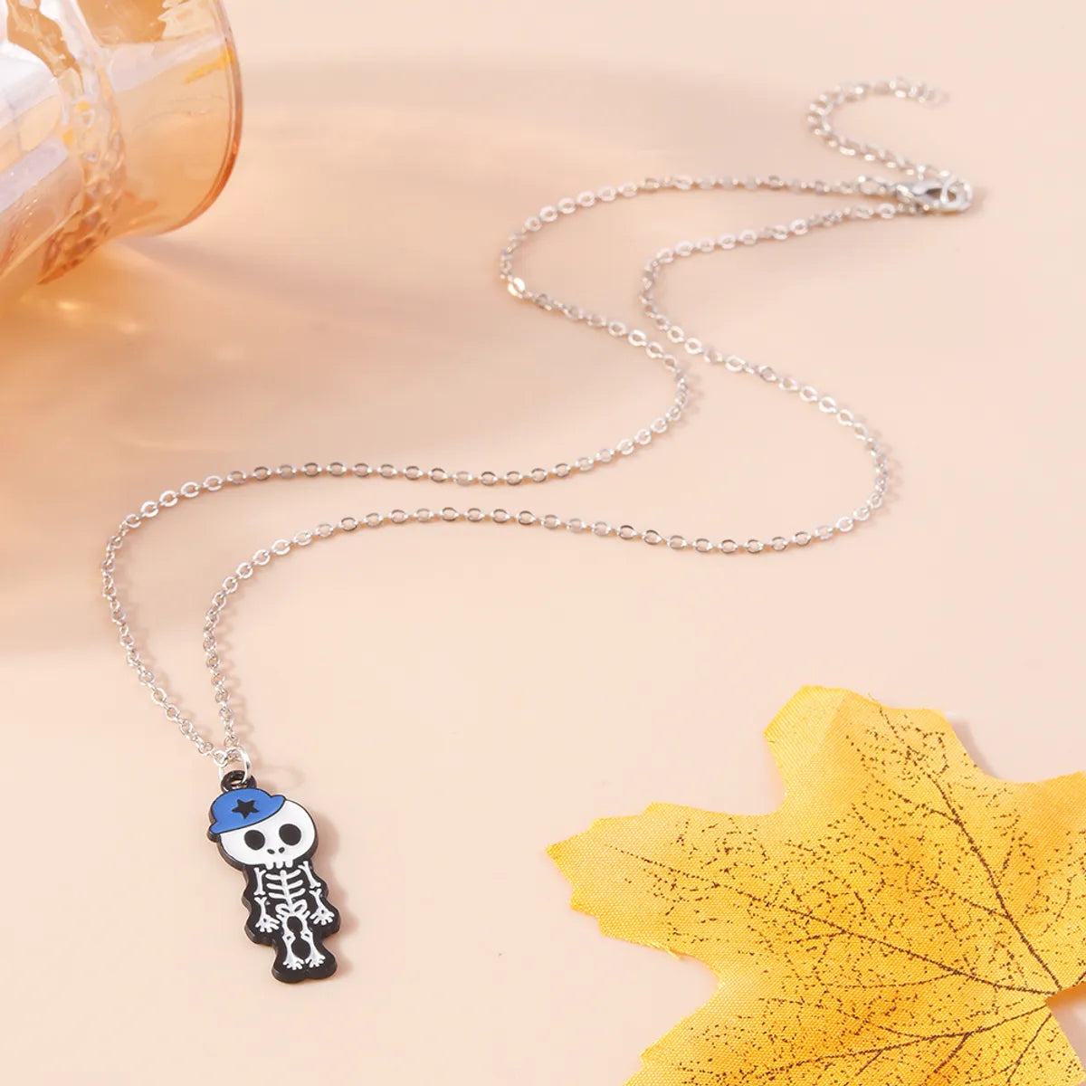 Funny Skull Zinc Alloy Wholesale Pendant Necklace