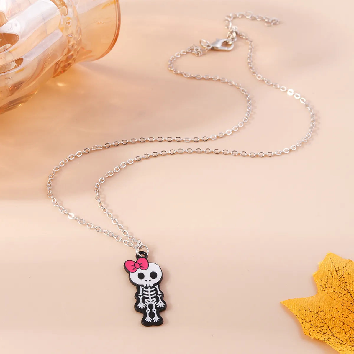 Funny Skull Zinc Alloy Wholesale Pendant Necklace