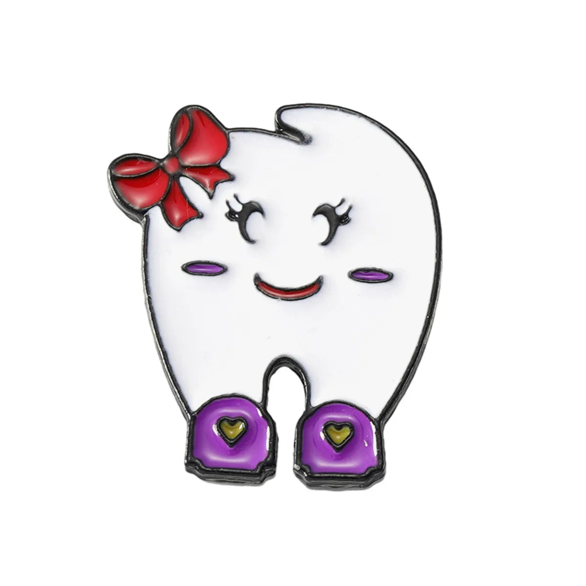 Funny Teeth Alloy Stoving Varnish Unisex Brooches