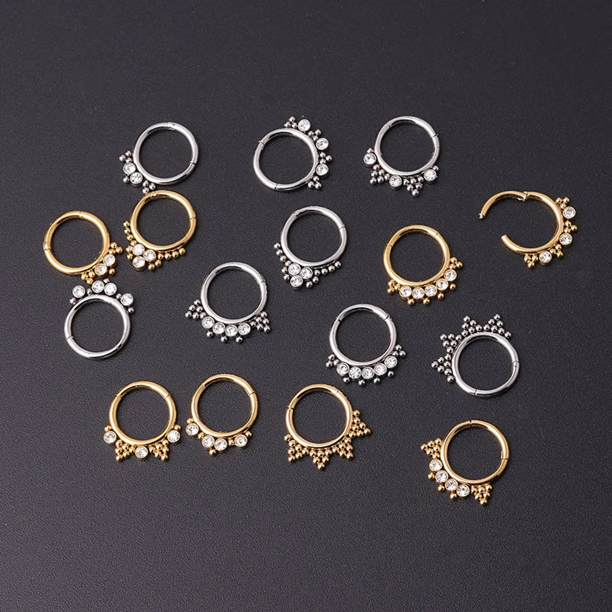 Ethnic Style Geometric Stainless Steel Plating Nose Ring