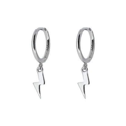 Geometric White Zircon Earrings Simple Square Drop Cross Earrings Set