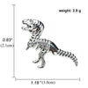 Girl Cartoon Black White Dinosaur Brooch Alloy Drip Oil Pin Badge