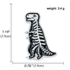 Girl Cartoon Black White Dinosaur Brooch Alloy Drip Oil Pin Badge