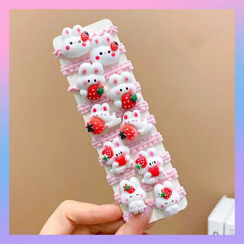 Girl'S Cartoon Style Animal Cartoon Plastic Hair Tie