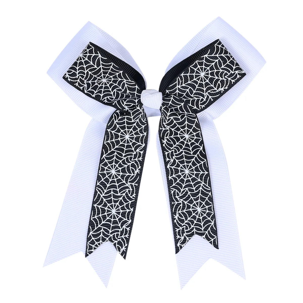 Girl'S Cartoon Style Bow Knot Printing Contrast Collar Hair Clip