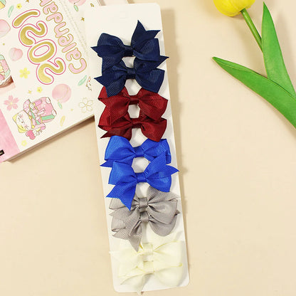 Girl'S Cartoon Style Bow Knot Polyester Hair Clip