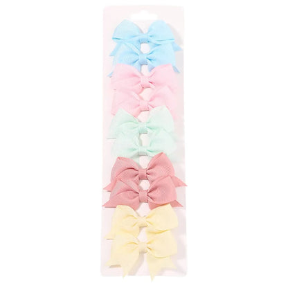 Girl'S Cute Bow Knot Polyester Hair Clip