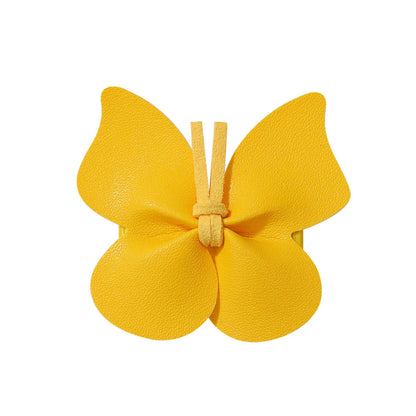 Girl'S Cute Butterfly Polyester Rib Hair Clip