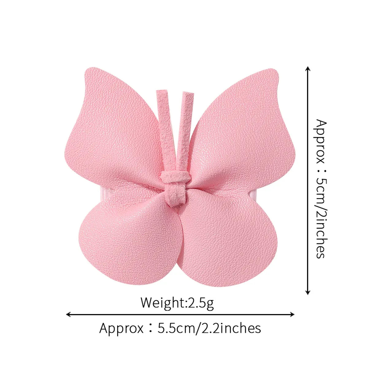 Girl'S Cute Butterfly Polyester Rib Hair Clip