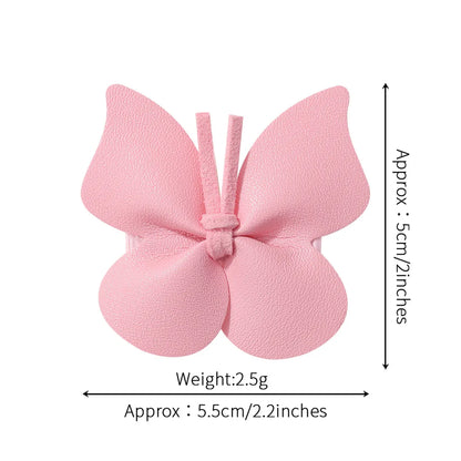 Girl'S Cute Butterfly Polyester Rib Hair Clip