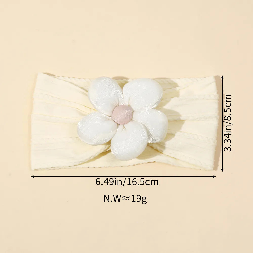 Girl'S Cute Flower Nylon Hair Band