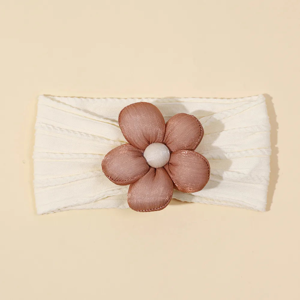 Girl'S Cute Flower Nylon Hair Band