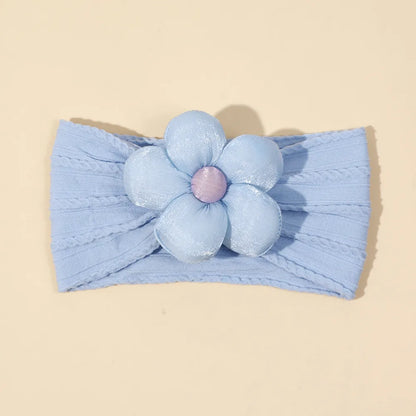 Girl'S Cute Flower Nylon Hair Band