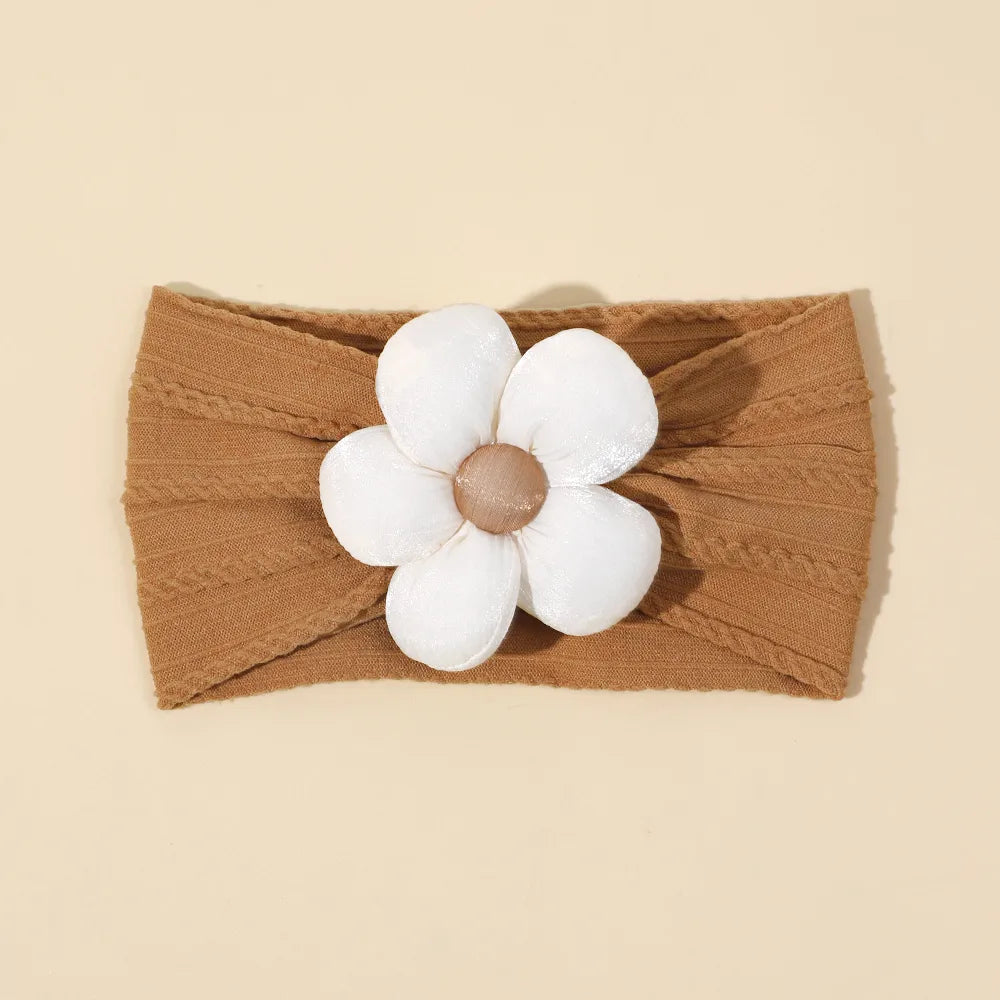 Girl'S Cute Flower Nylon Hair Band