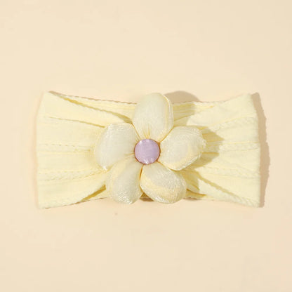 Girl'S Cute Flower Nylon Hair Band