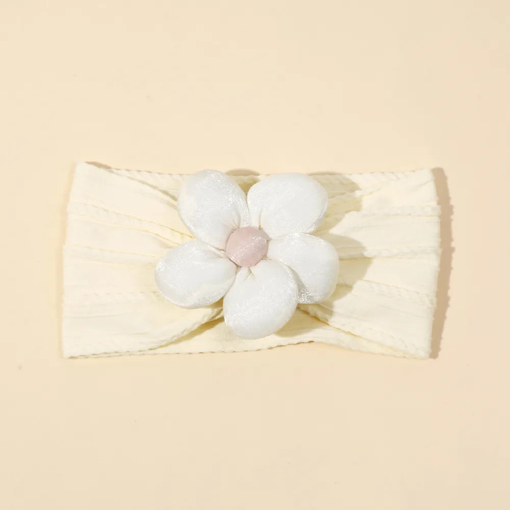 Girl'S Cute Flower Nylon Hair Band