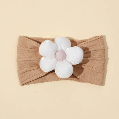 Girl'S Cute Flower Nylon Hair Band