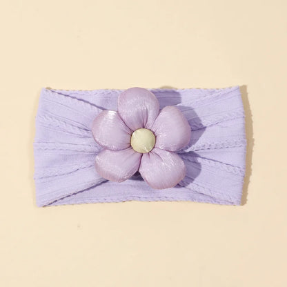 Girl'S Cute Flower Nylon Hair Band