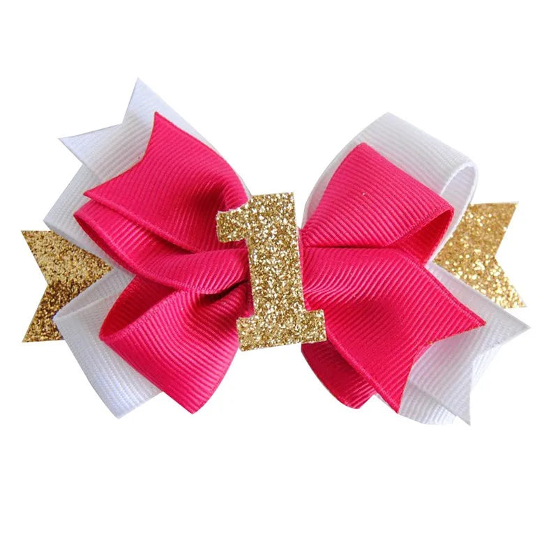 Girl'S IG Style Sweet Number Bow Knot Cloth Hair Clip