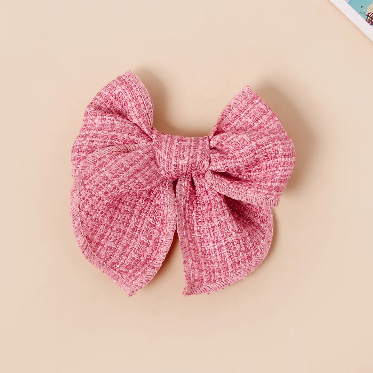 Girl'S IG Style Sweet Plaid Bow Knot Cloth Hair Clip